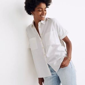 White Cotton Courier Shirt